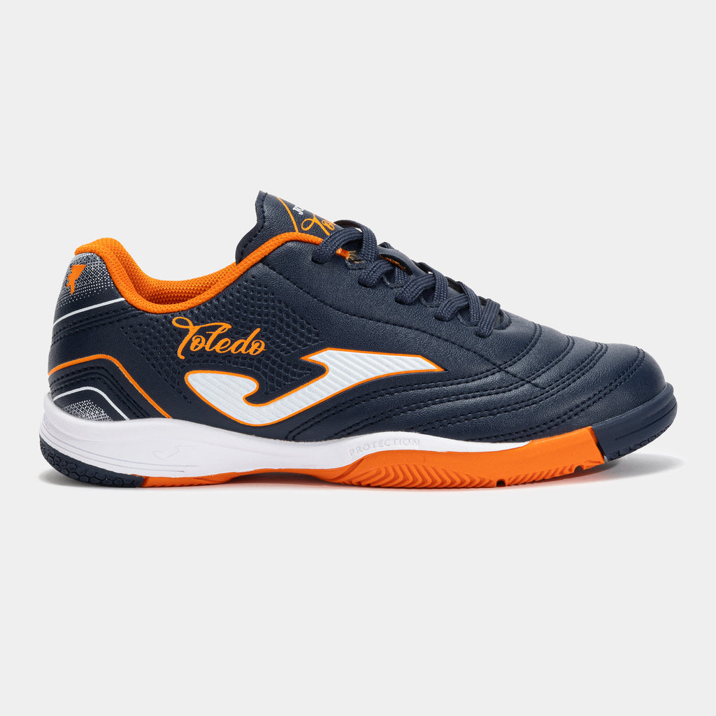 Joma - TOLEDO JR[2025AW]([ホマ]トレド ジュニア) フットサルシューズ/インドアシューズ/ジュニアシューズ/レディースサイズ/子供用/女性用/人工皮革(Joma Japan正規品)-ネイビー-TOJW2503IN