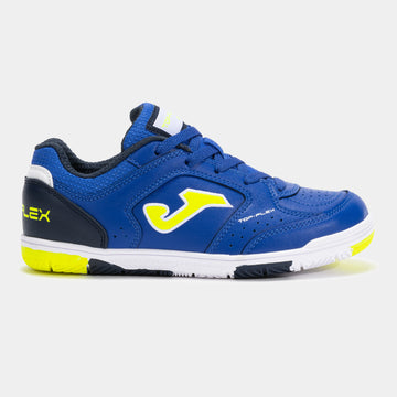 Joma - TOP FLEX JR[2025AW]([ホマ]トップフレックス ジュニア) フットサルシューズ/ジュニアシューズ/レディースサイズ/インドアシューズ/子供用/女性用/人工皮革(Joma Japan正規品)-ブルー-TPJW2505IN