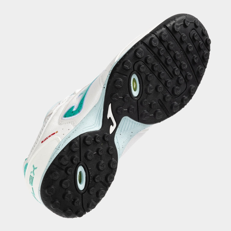 Joma - TOP FLEX TURF([ホマ]トップフレックスターフ) フットサルシューズ/ターフシューズ/トレーニングシューズ/トレシュー/サッカーシューズ(Joma Japan正規品)-TOPW2502TF-ホワイト/ターコイズ