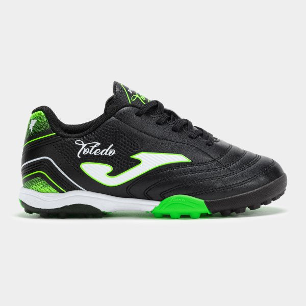 Joma - TOLEDO JR TURF[2025AW]([ホマ]トレド ジュニア ターフ) フットサルシューズ/ターフシューズ/トレーニングシューズ/トレシュー/サッカーシューズ/ジュニアシューズ/レディースサイズ/子供用/女性用/人工皮革(Joma Japan正規品)-ブラック-TOJW2501TF